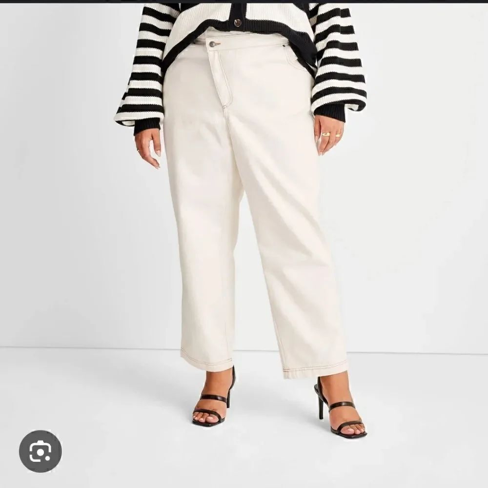 🔥Take 50% OFF-Future Collection Women's High-Rise Overlap Waist StraightSize-12